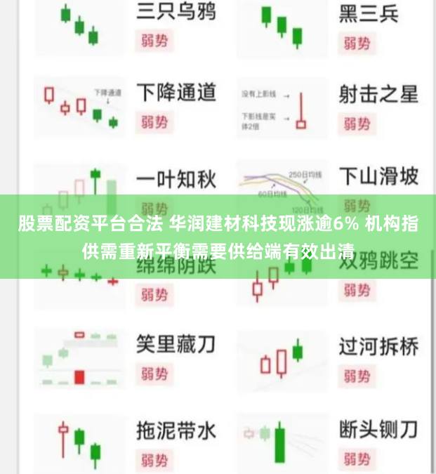 股票配资平台合法 华润建材科技现涨逾6% 机构指供需重新平衡需要供给端有效出清